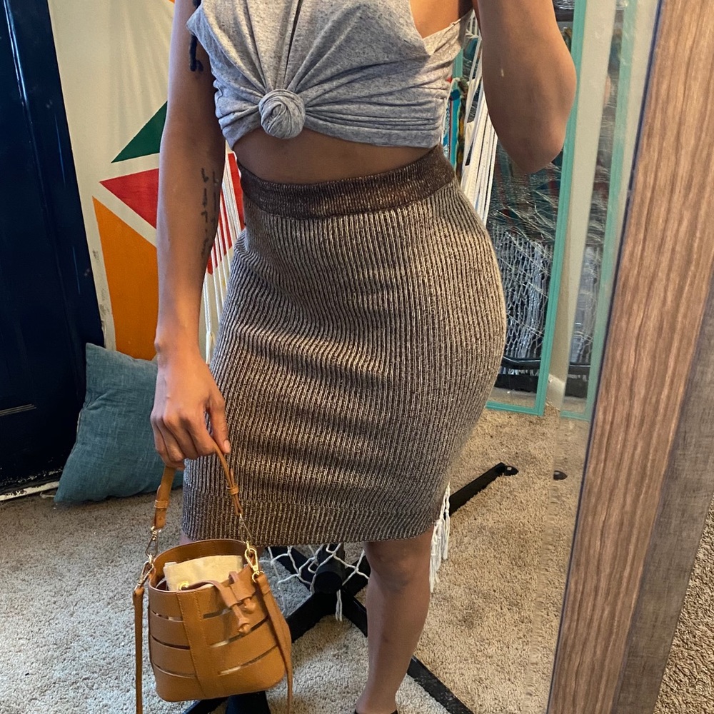 Stretch Bodycon Sweater Skirt